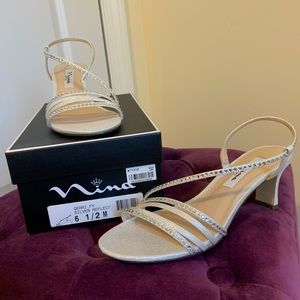 Nina - Silver Gerri-FY Reflect Sandals